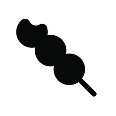 Meat ball icon. Black icon. Icon food. Vector illustration.