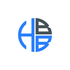 HBB logo HBB icon HBB vector HBB monogram HBB letter HBB minimalist HBB triangle HBB hexagon Circle Unique modern flat abstract logo design 