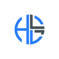 Obraz premium HLL logo HLL icon HLL vector HLL monogram HLL letter HLL minimalist HLL triangle HLL hexagon Circle Unique modern flat abstract logo design 