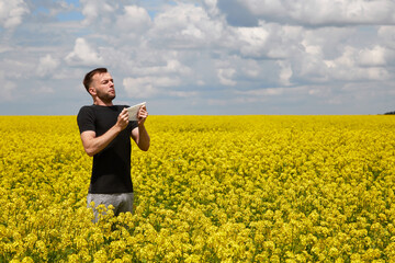 Seasonal allergies to flowers and pollen and bloom.