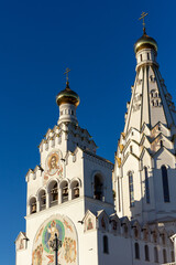 Minsk, Belarus - 07 09 2020: Temple-memorial in honor of All Saints. Orthodox church.