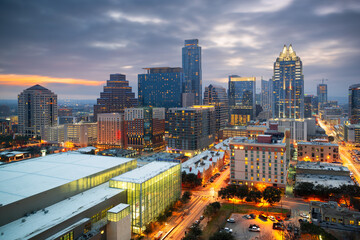 Fototapeta na wymiar Austin, Texas, USA Downtown Cityscape