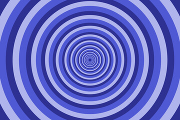Blue Radiating concentric Circle Pattern Background. Vibrant Radial geometric Vector Illustration