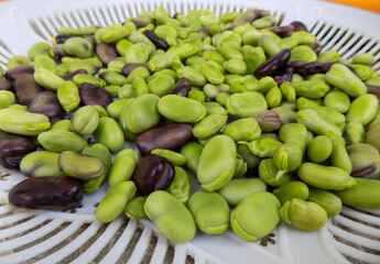 green beans in the market