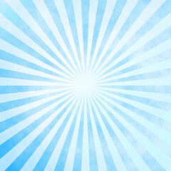 Blue and white Sunburst Pattern Background. Rays. Sunburst background. Blue and white radial background.	