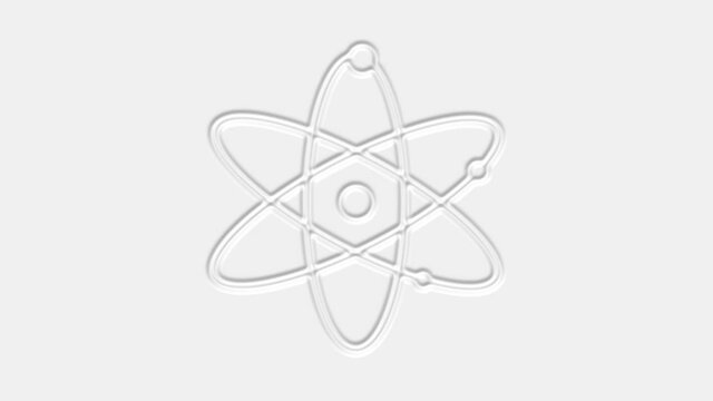 Agnosticism neomorphism icon isolated on white background. Trendy flat agnosticism icon from religion collection. Atheism Symbol Design. 4k