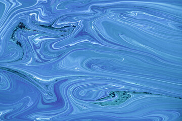 Fluid art texture. Background with abstract mixing paint effect. Liquid acrylic picture that flows and splashes. Mixed paints for posters or wallpapers. Style incorporates the swirls of marble.