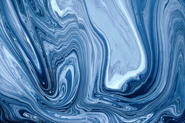 Fluid art texture. Background with abstract mixing paint effect. Liquid acrylic picture that flows and splashes. Mixed paints for posters or wallpapers. Style incorporates the swirls of marble.