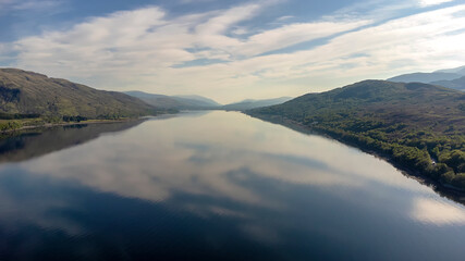 Obraz na płótnie Canvas Views of Loch Linnhe near Fort William in the Scottish Highlands, UK