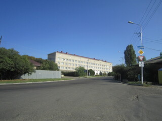 Naklejka premium view of the town