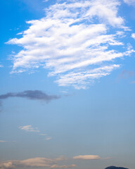 Cielo azul con nubes 