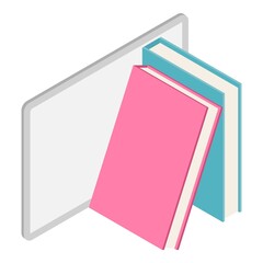 School education icon. Isometric illustration of school education vector icon for web