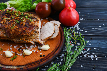 Baked pork