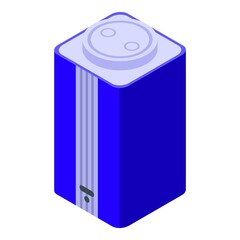 Smart speaker icon isometric vector. Ai voice device. Speaker assistant control