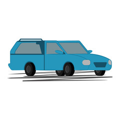 Isolated car icon automobile transport