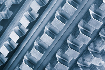 Industrial metalworking concept, milling cutter, metal cutter close up