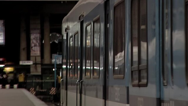 Passenger Train of General Mitre Railway at Retiro Railway Station in Buenos Aires, Argentina.