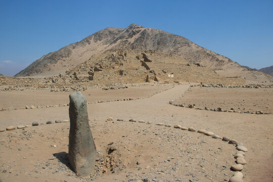 Caral, UNESCO world heritage site and the most ancient city in the Americas