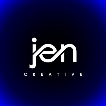 JEN Letter Initial Logo Design Template Vector Illustration