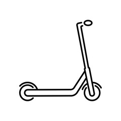 A simple scooter icon with an editable stroke