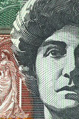 Australia Dollar, Bank note of Australia on white background