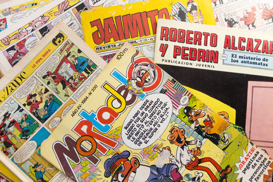 Some classic copies of Spanish comics