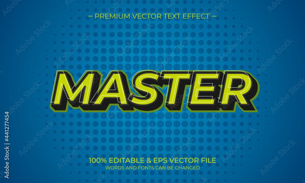 Aufkleber modern editable text style effect. editable font style. vector illustration