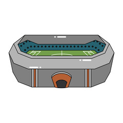 Isolated 3D stadium icon Modern building