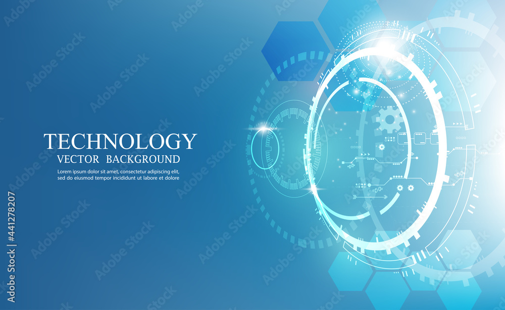 Poster circuit board, high computer technology vector background