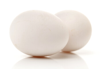 white egg isolated on white