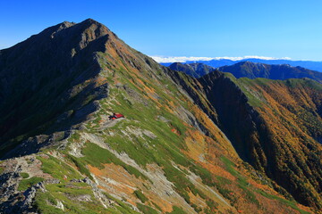 Obraz premium Mt.Kitadake, autumn 秋の北岳登山