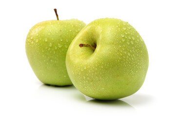 green apple isolated on white background