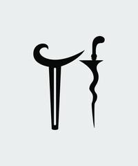 Keris icon vector design