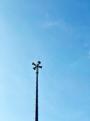 Fototapeta na wymiar loudspeaker tower against sky