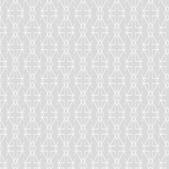 Abstract background pattern with simple geometric ornament on light gray background, wallpaper. Seamless pattern, texture