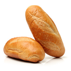 crusty mini baguettes on white surface