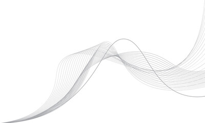 Fototapeta premium abstract wave line background on white background