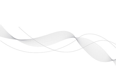 abstract wave line background on white background