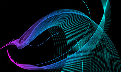 Abstract wave line background, with beautiful light effect