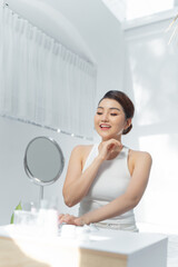  Beauty skincare and wellness morning concept. Facial Beauty.