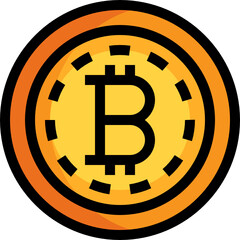 coin color outline icon