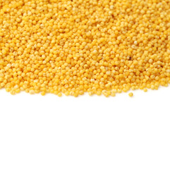Millet on white background