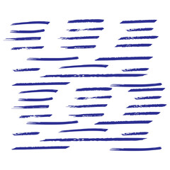 Fototapeta premium Cobalt Brushes Creative. Blue Ink Acrylic. Indigo Stroke Scratch. Brushstroke Design. Watercolor Handwritten. Grungy Creative. Paintbrush Graffiti. Banner Graffiti.