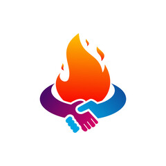 Fire Deal logo vector template, Creative Deal logo design concepts