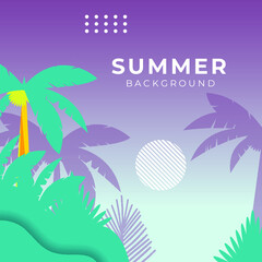 Fototapeta na wymiar Trendy summer colourful abstract square art templates with floral tree and geometric elements. Suitable for social media posts, mobile apps, banners design and web/internet ads. Fashion backgrounds.