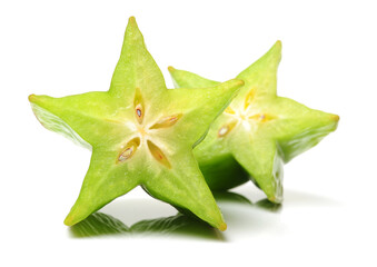 Fototapeta premium carambola isolated on white
