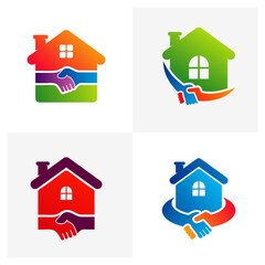 Set of House Deal logo vector template, Creative Deal logo design concepts