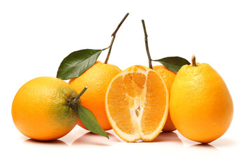 oranges with leaves