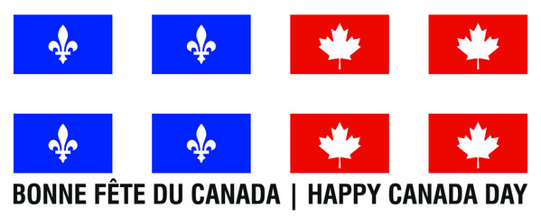 Happy Canada Day. 1st July. National Day of Canada. Vector Illustration. Banner and Greeting Design.