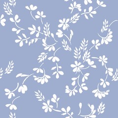 Blue seamless background with small colors